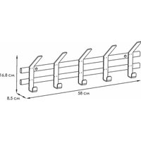 Вешалка для одежды ЗМИ Торонто 5 ВНТ5 (графит)
