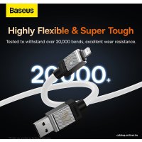 Кабель Baseus CoolPlay Series USB Type-A - Lightning (1 м, белый)