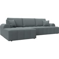 Угловой диван Лига диванов Лига-080 угол левый 134742L (рогожка Амур 07 серый)