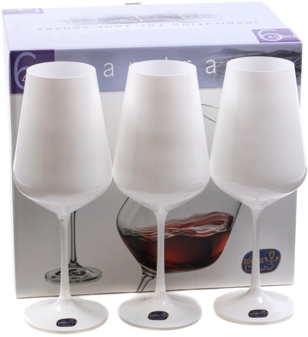 

Набор бокалов для вина Bohemia Crystal Sandra 40728/D4594/450