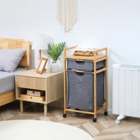 Корзина AksHome Lavender (бамбук/серый)