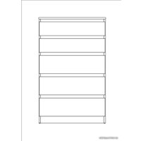 Комод Mio Tesoro Кастор 5 ящиков 2.03.02.070.5 (дуб венге)