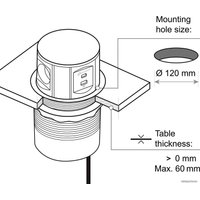 Блок розеток Electraline 62571 (2м)