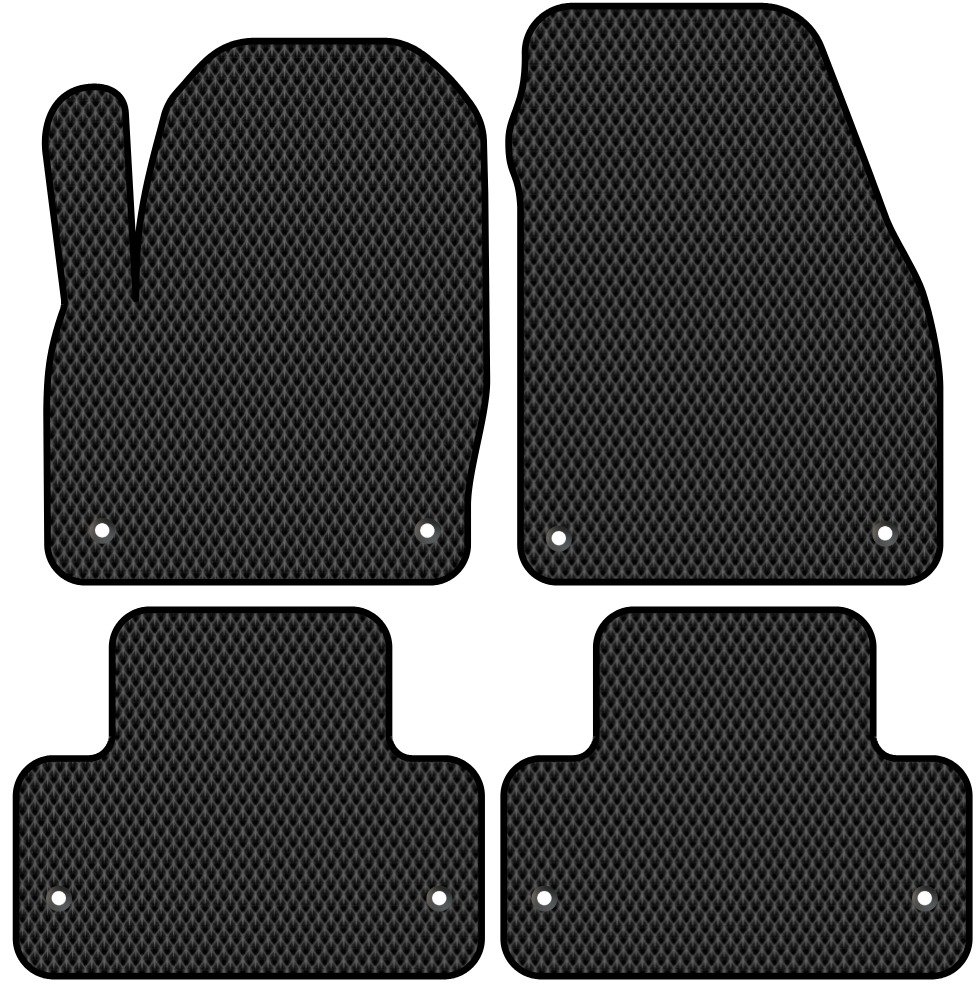 

Комплект ковриков для авто Alicosta Land Rover Range Rover Evoque I (suv, suv 3 дв / L538) 2011 - 2018 (черный, ромб)