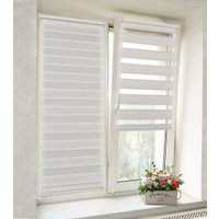 Рулонные шторы Delfa Сантайм День-Ночь Стандарт МКД DN-40609 (34x160, белый)