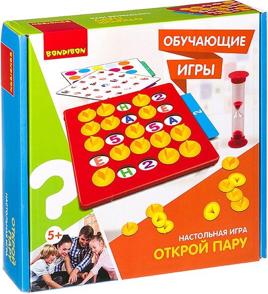 

Развивающая игра Bondibon Открой пару ВВ3155