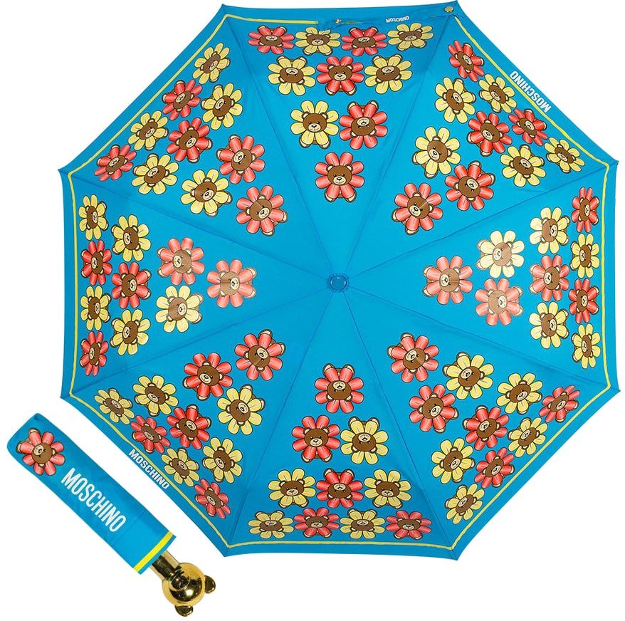 

Складной зонт Moschino 8126-OCP Flower Bear Light Blue