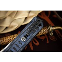 Складной нож Kizlyar Supreme Whisper AUS-10Co StoneWash Blue