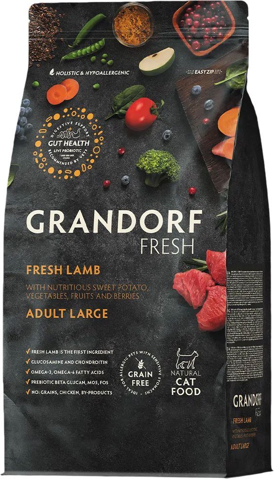

Сухой корм для кошек Grandorf Adult Large Breeds Fresh Lamb&Sweet Potato (2кг)