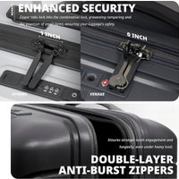 Чемодан-спиннер Verage Edinburgh 22019WS II-M 66 см (черный)