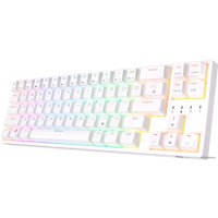 Клавиатура Royal Kludge RK68 Plus RGB (белый, RK Red)