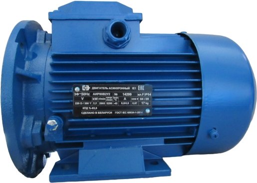 

Электрический двигатель Полесьеэлектромаш АИР80B2 (исполнение - IM2081, крепление - с р.к.в.)