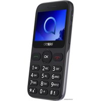 Кнопочный телефон Alcatel 2019G (серебристый)