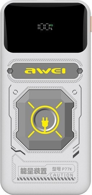

Внешний аккумулятор Awei P77K 10000mAh (белый)