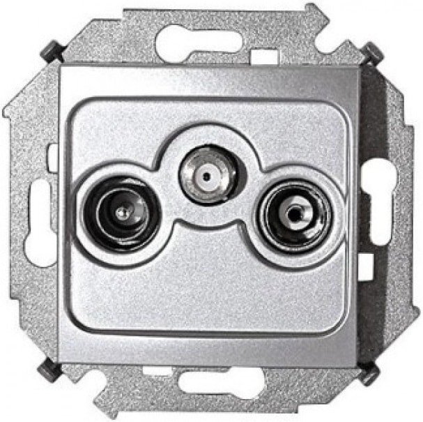 

Розетка телевизионная Simon 1591466-033 (алюминий)