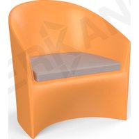 Кресло Berkano Oasis 230_034_18_54 (оранжевый/кофейный)