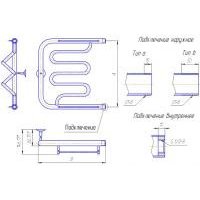 Полотенцесушитель Gloss & Reiter Twist ПМ.3.60x80 (1