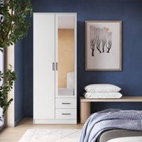 Шкаф распашной Mio Tesoro Хюгге 2D2S Z (белый)