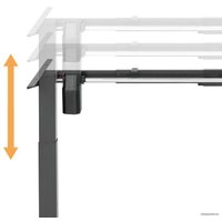 Стол для работы стоя ErgoSmart Electric Desk Compact 1360x800x36 мм (дуб натуральный/белый)