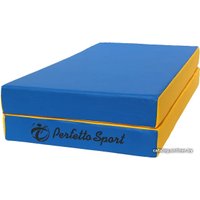 Cпортивный мат Perfetto Sport №3 складной 100x100x10 (синий/желтый)