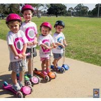 Трехколесный самокат Globber RT My Free Titanium (неоновый розовый)