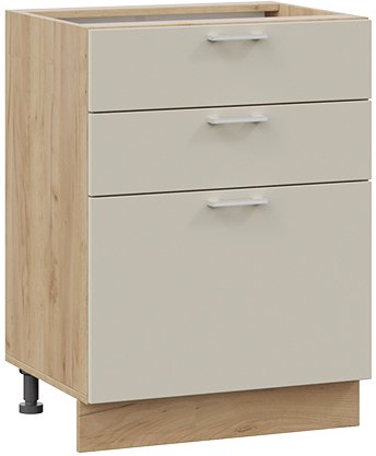 

Шкаф напольный Трия Габриэлла 1Н6Я3 (дуб крафт золотой/крем)