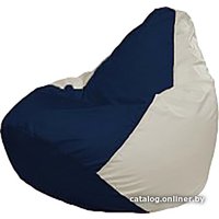 Кресло-мешок Flagman Груша Мега Super Г5.1-51 (тёмно-синий/белый)