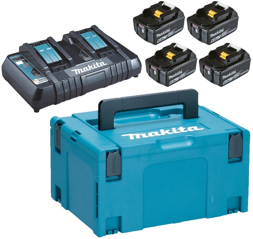 

Аккумулятор с зарядным устройством Makita 198091-4 (18В/4x6 Ah + 18В + кейс)
