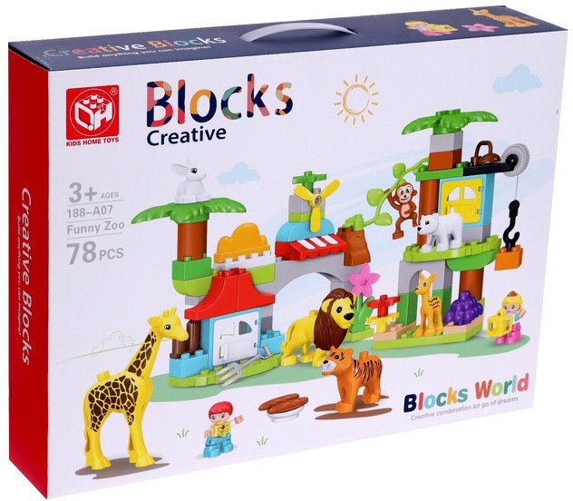 

Конструктор Kids Home Toys Чудесный зоопарк 188-A07 7120607