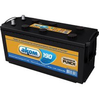 Автомобильный аккумулятор AKOM Классик 6CT-190 (190 А/ч)