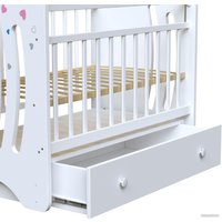 Классическая детская кроватка VDK Wind Tree маятник с ящиком (белый)