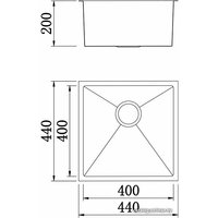 Кухонная мойка Tolero TS-440 HM