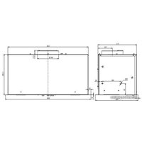 Кухонная вытяжка Elikor Cube 60П-1000 237811 (черный)