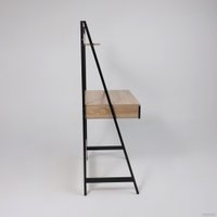 Стол AksHome Shape (светлый дуб/черный металл)