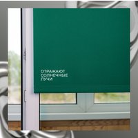 Рулонные шторы Franc Gardiner Blackout Silver 55x160 97284321 (изумрудный)