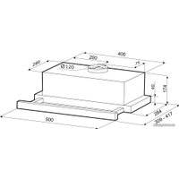 Кухонная вытяжка Krona Kamilla 500 Air 1 (черный)