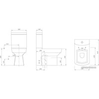 Унитаз напольный Kale Basics 310200100063+310200400020+310200700011
