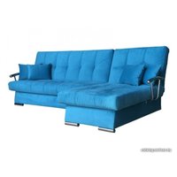 Угловой диван Асмана Марсель левый (хром/ловели 22)