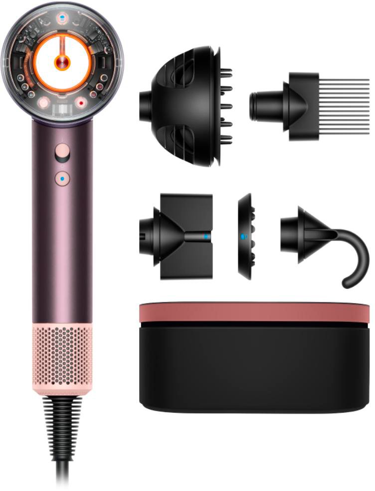 

Фен Dyson HD16 Supersonic Nural Curly+Coily (с переходником на евровилку, яшмовая слива)