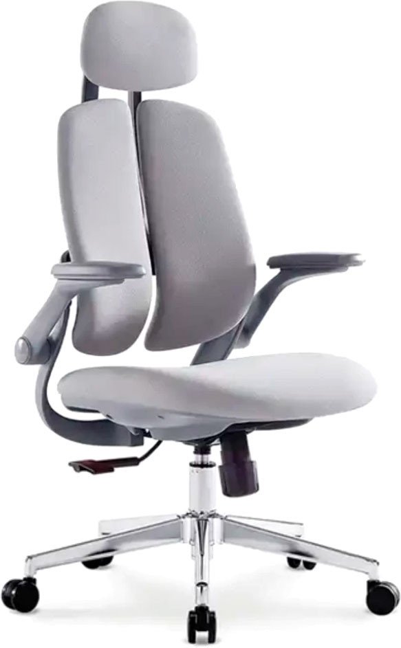 Офисное кресло SitUp Kwin Grey Chrome (ткань Grey/Grey)