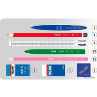 Пенал Milan Be Wool с наполнением 081264BW (оранжевый)