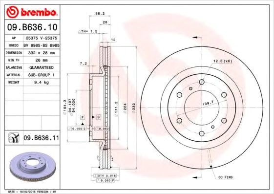 

Brembo 09B63611