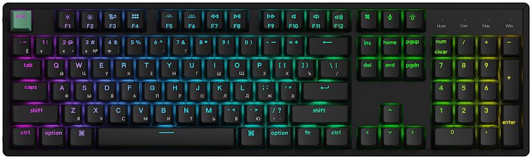 Клавиатура Keychron K10 HE Standart Version Black K10H-J1-RU (Nebula Magnetic)