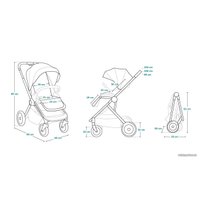 Универсальная коляска Lionelo Mika (3 в 1, темно-серый)