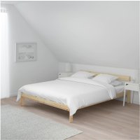 Кровать Ikea Нейден 200x160 (сосна, основание Лурой) 992.486.10