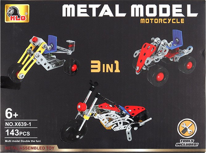 

Металлический конструктор Darvish 3 в1 Metal model SR-T-4790B (143 дет.)