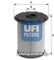 Топливный фильтр UFI 2669600
