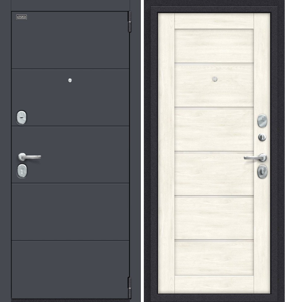 

Металлическая дверь el'Porta Porta S 4.Л22 205x88R (Graphite Pro/Nordic Oak)