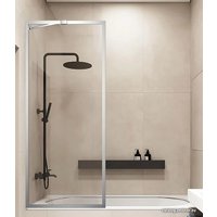 Стеклянная шторка для ванны Veconi 90x150 PL85-90-01-C7 (стекло прозрачное/хром)