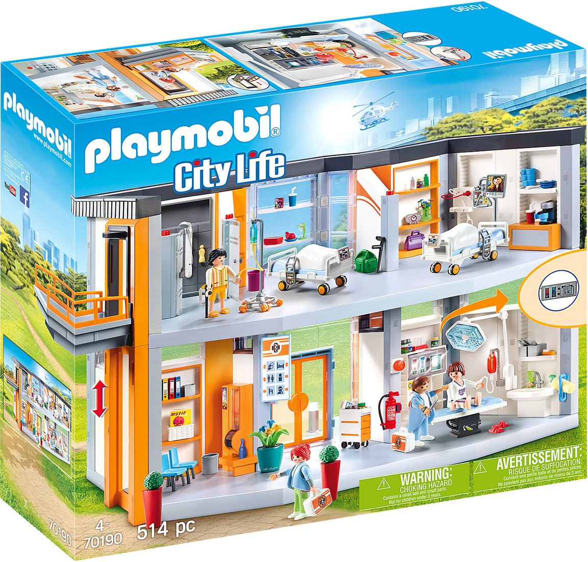 

Конструктор Playmobil PM70190 Большая больница